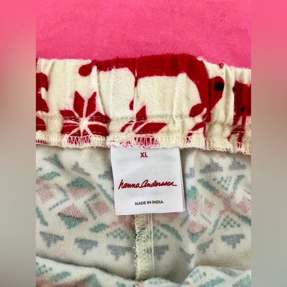 Hanna Andersson Red and Cream Patterned Men Pants - Picture 9 of 9